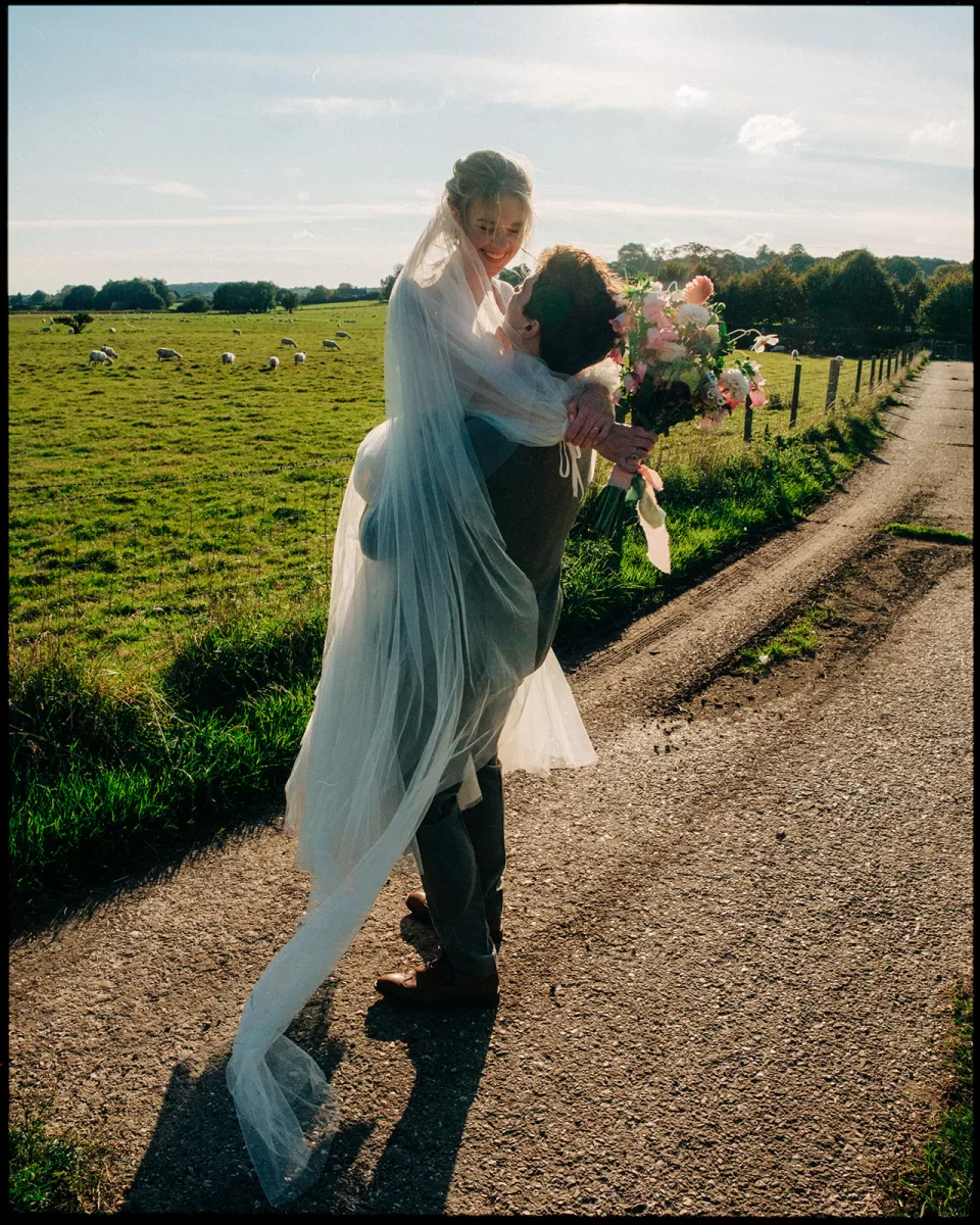 Couple married at Farbridge Wedding Venue